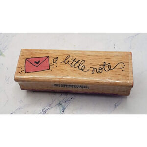 Studio G Kolette Hall A Little Note Wood Mounted Rubber Stamp Card Making